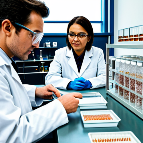Home 14 A diverse team of professional material scientists, fully clothed in modest lab coats and safety glasses, meticulously examining a collection of distinct material samples on a sleek, well-lit lab bench in a modern research facility. One scientist points to a shimmering copper wire, another observes a clear diamond crystal, and a third holds a container of salt crystals, visually representing different chemical bond types. A holographic display in the background shows simplified molecular diagrams of covalent, ionic, and metallic bonds. The scene is well-lit, with a clean, organized aesthetic. Perfect anatomy, natural pose, correct proportions, well-formed hands, proper finger count. Professional photography, high detail, high quality, safe for work, appropriate content, fully clothed, family-friendly.