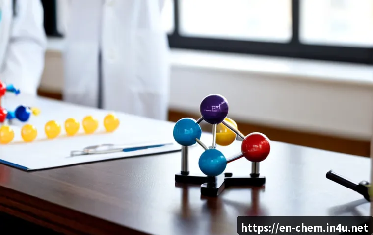 Home 17 무기화합물 명명법 - Photorealistic chemistry laboratory scene, close-up of a clean wooden desk with three distinct unlab...